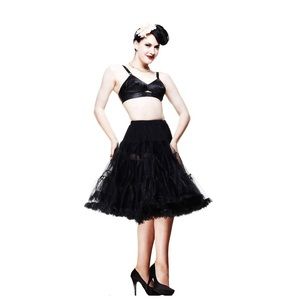 Hell Bunny Black Petticoat